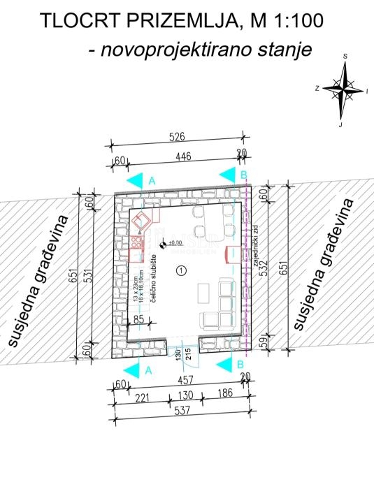 Istria, Krasica, casa tradizionale istriana da ristrutturare, 75m2