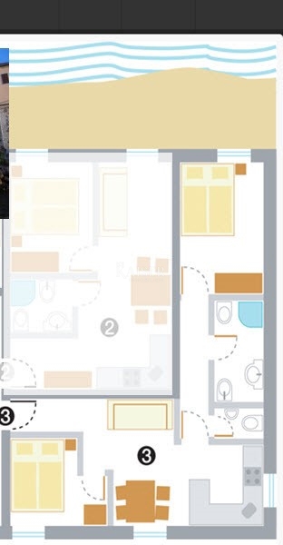 Istria, Rovigno - appartamento 45m2 prima fila al mare