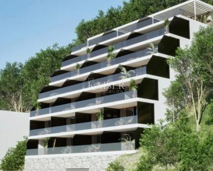 Jesenice, Dugi rat - Lussuoso appartamento con una camera da letto S103 con vista panoramica, prima fila al mare