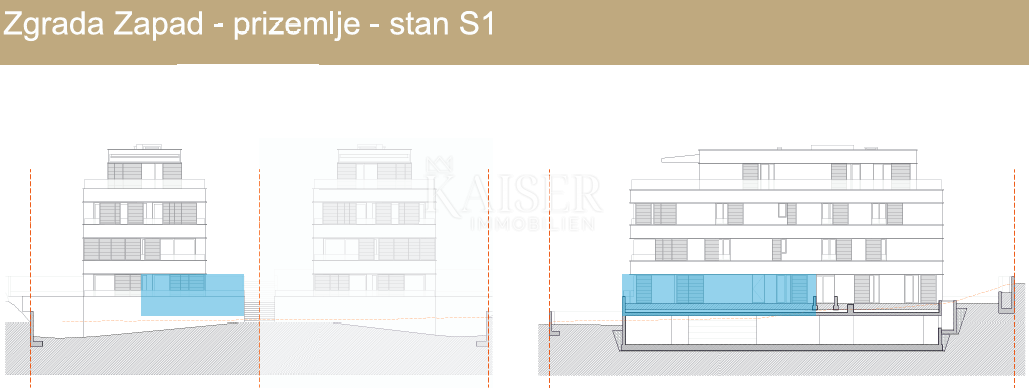 Kaštel Sućurac, Spalato - Moderno appartamento con una camera da letto (S1) nuova costruzione