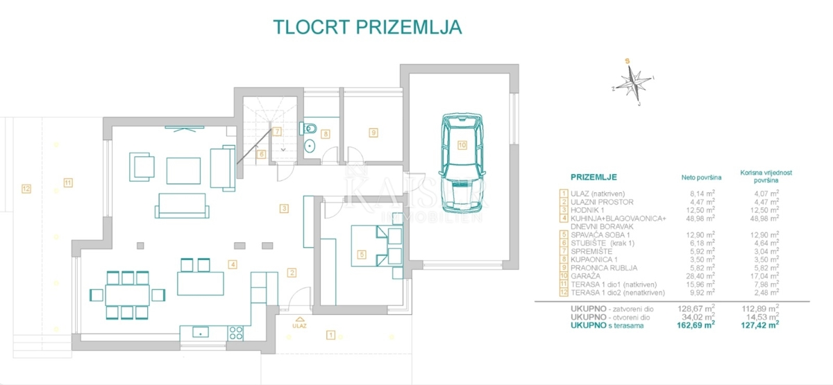 Villa Dvornica, Rogoznica, 450m2