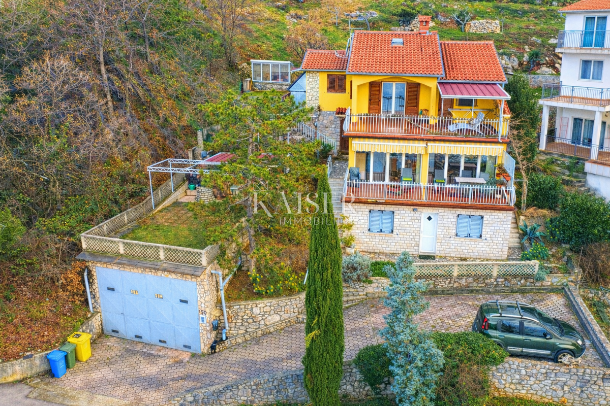 Opatija, Brseč - vista panoramica sul mare, casa, 243 m2