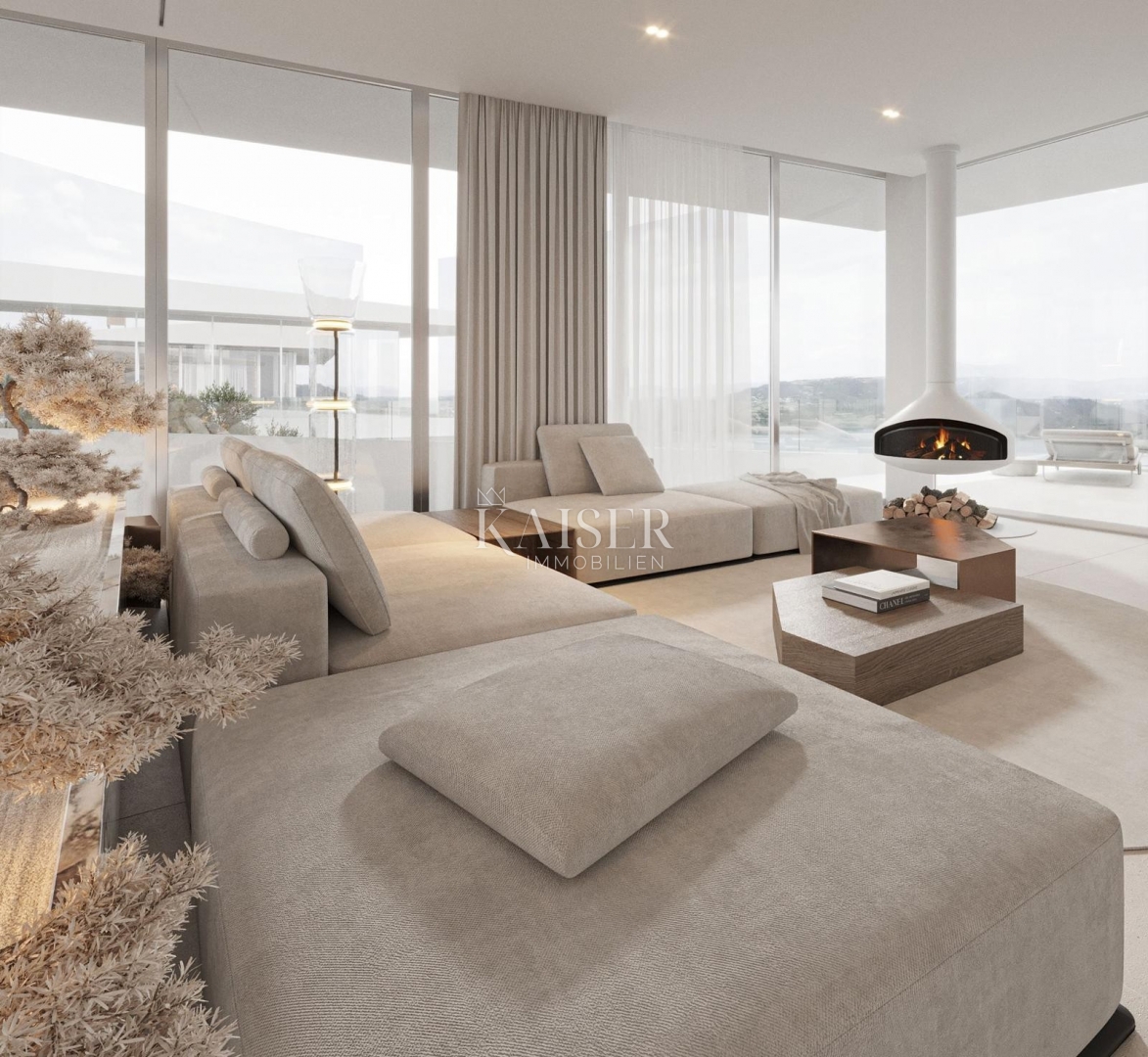 Istria, Plomin - villa moderna con vista panoramica sul Golfo del Quarnero