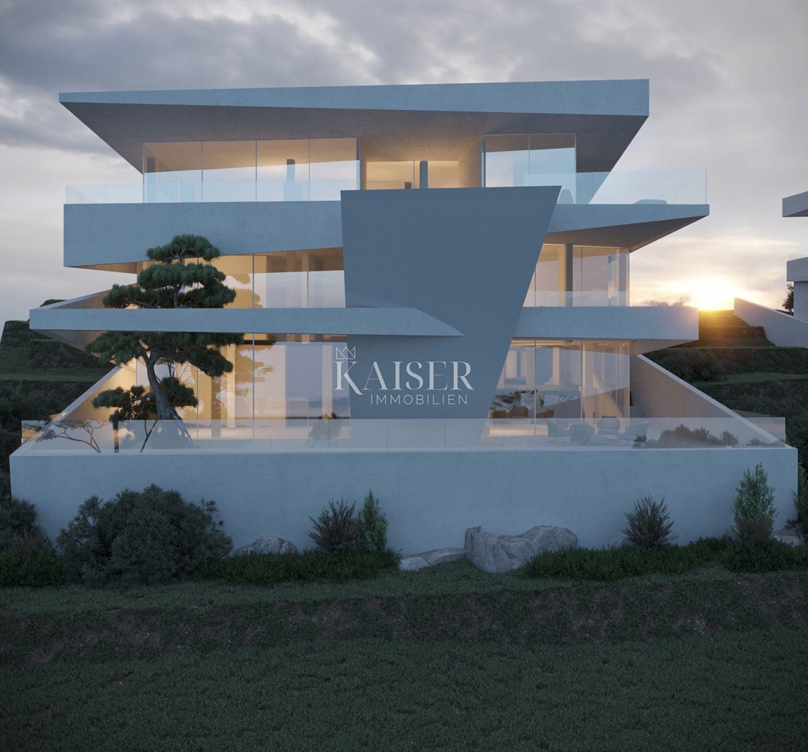 Istria, Plomin - villa moderna con vista panoramica sul Golfo del Quarnero
