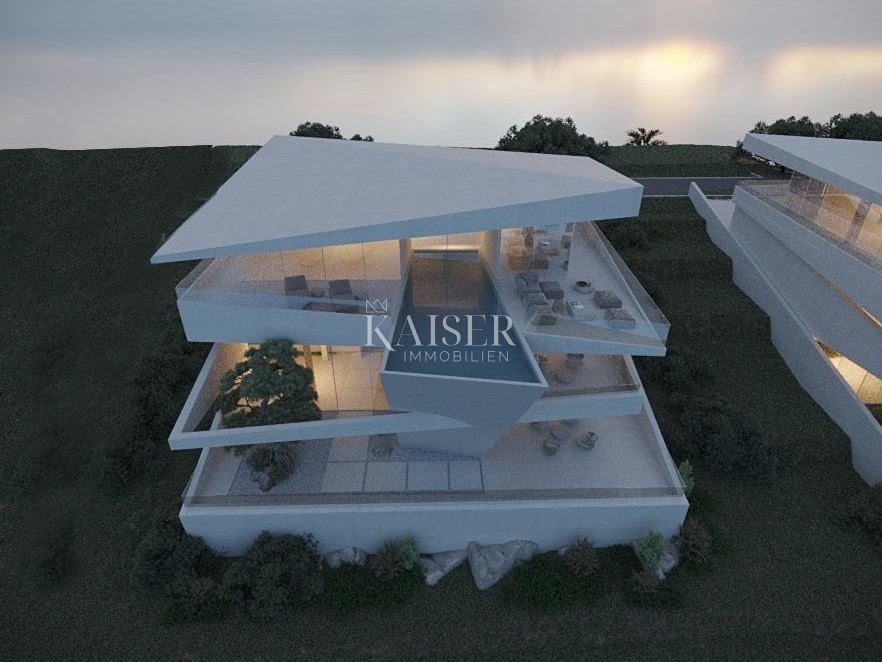 Istria, Plomin - villa moderna con vista panoramica sul Golfo del Quarnero