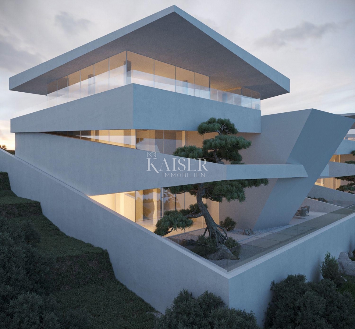 Istria, Plomin - villa moderna con vista panoramica sul Golfo del Quarnero