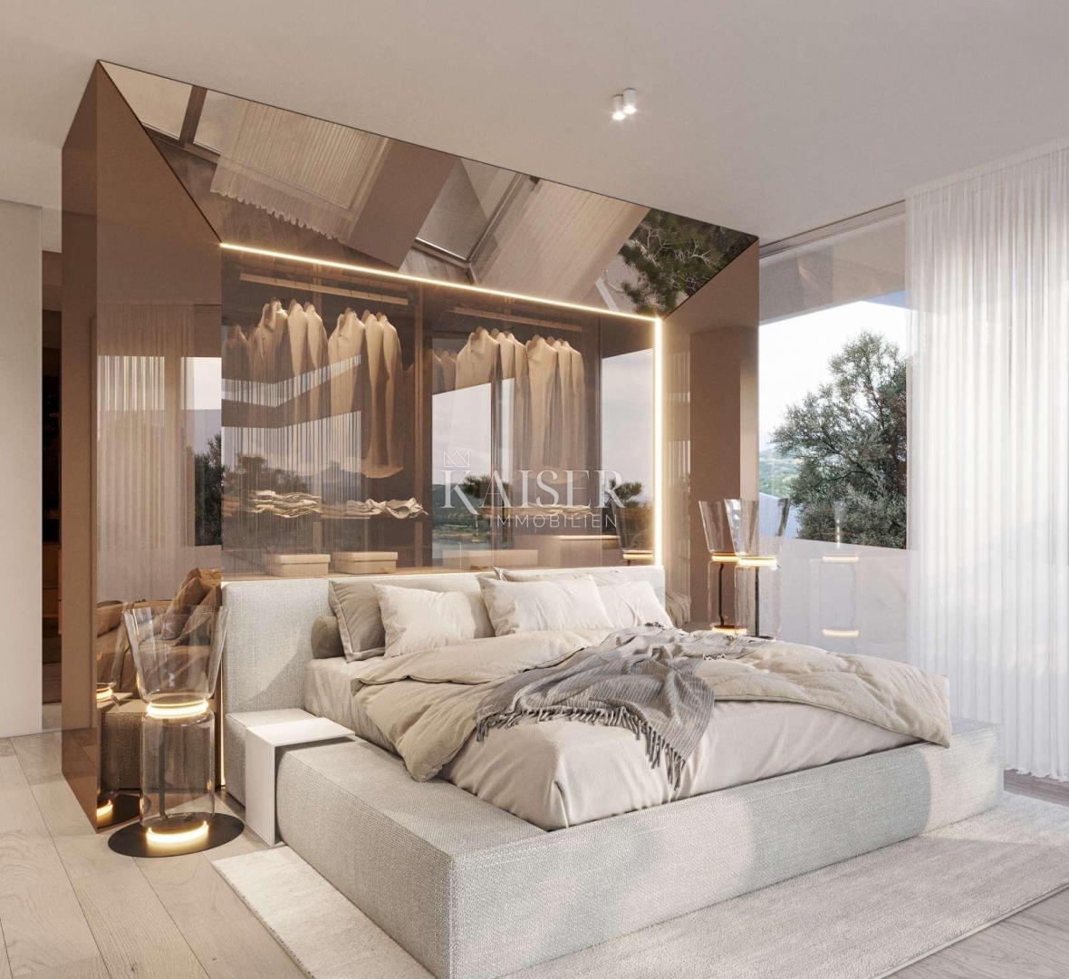 Istria, Plomin - villa moderna con vista panoramica sul Golfo del Quarnero