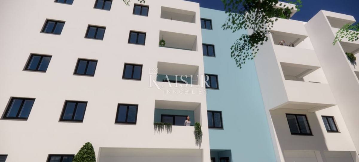 Istria, Pola - appartamento con due camere da letto di 54 m2 in un nuovo edificio con ascensore