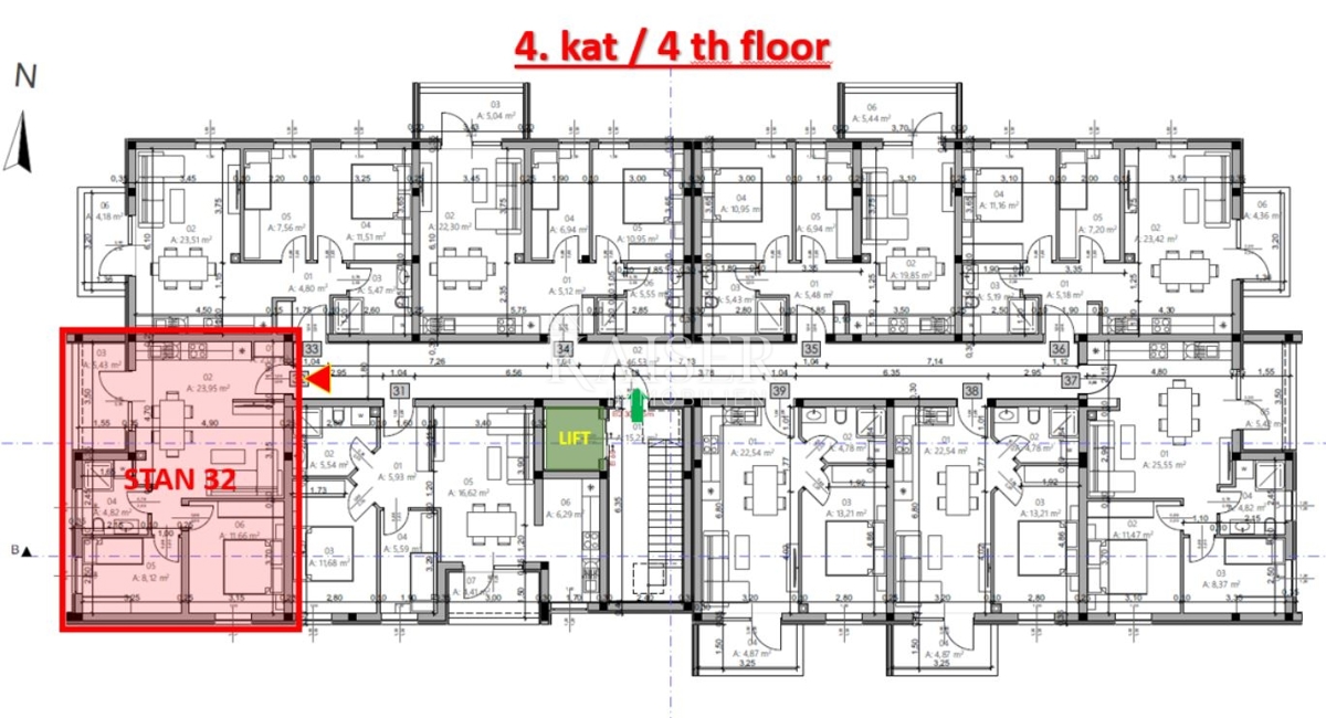 Istria, Pola - appartamento con due camere da letto di 54 m² in un moderno edificio di nuova costruzione