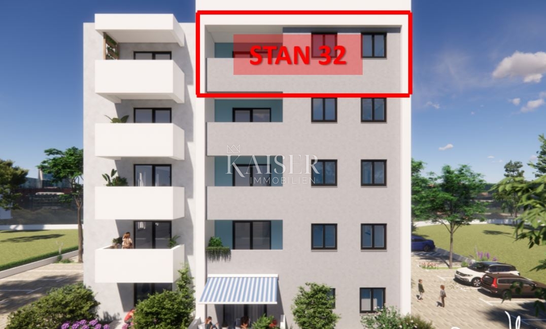 Istria, Pola - appartamento con due camere da letto di 54 m² in un moderno edificio di nuova costruzione