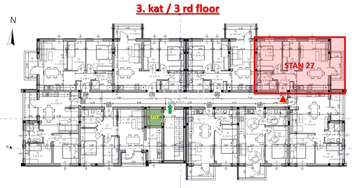 Istria, Pola - appartamento con due camere da letto di 54 m² in un moderno edificio di nuova costruzione