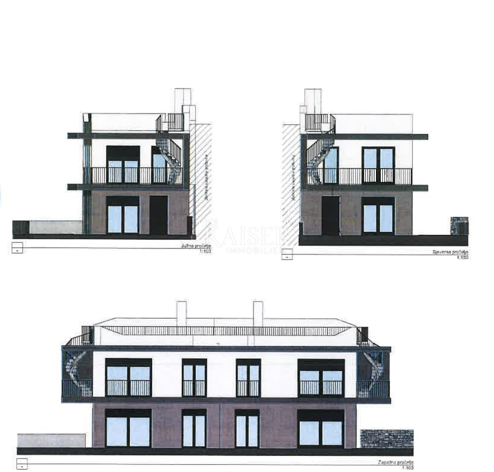 Krk, Brzac - casa indipendente con nuovo progetto di ricostruzione