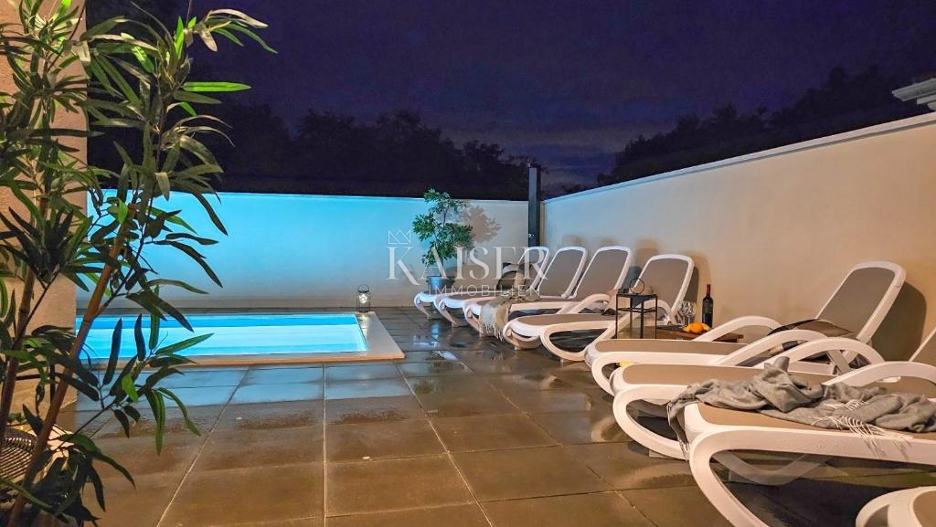 Umag, Zambratija, Istria, splendida villa con piscina e vista mare