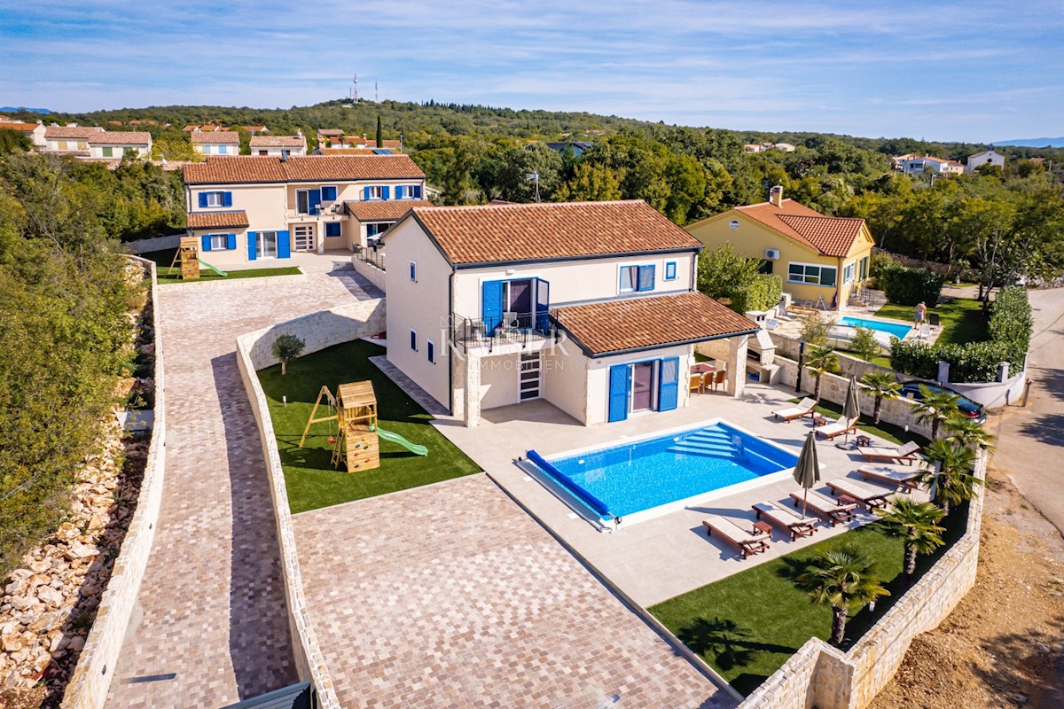 Isola di Krk, Dobrinj - villa di lusso con piscina