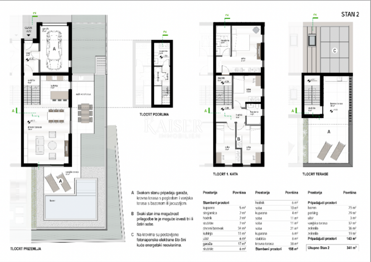 Appartamento Kostrena, 198m2