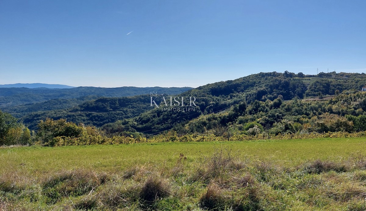 Istria, zona Montona, terreno edificabile con permesso per una casa