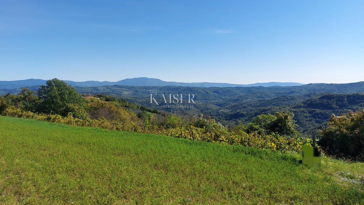 Istria, zona Montona, terreno edificabile con permesso per una casa