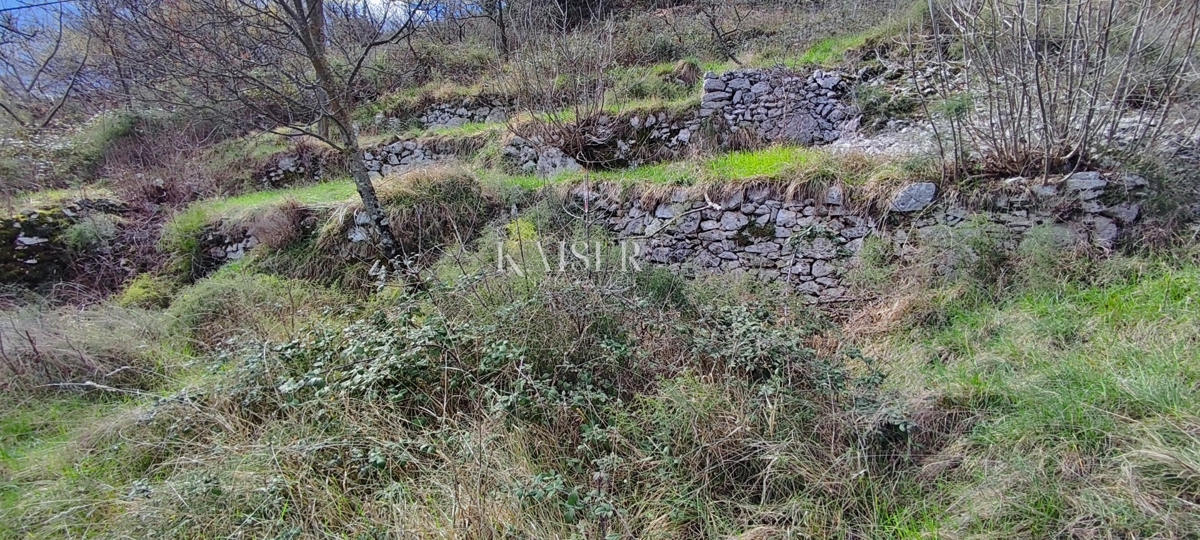 Mošćenice - terreno con vista panoramica sul mare, 2.250 m2