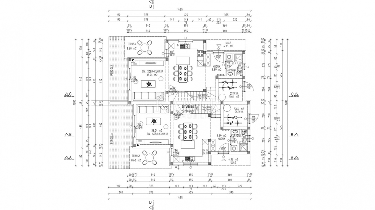 Appartamento Petrovija, Umag, 121m2