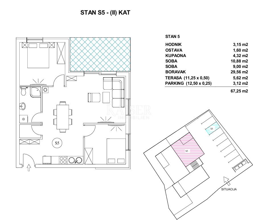 Appartamento Pag, 67,25m2