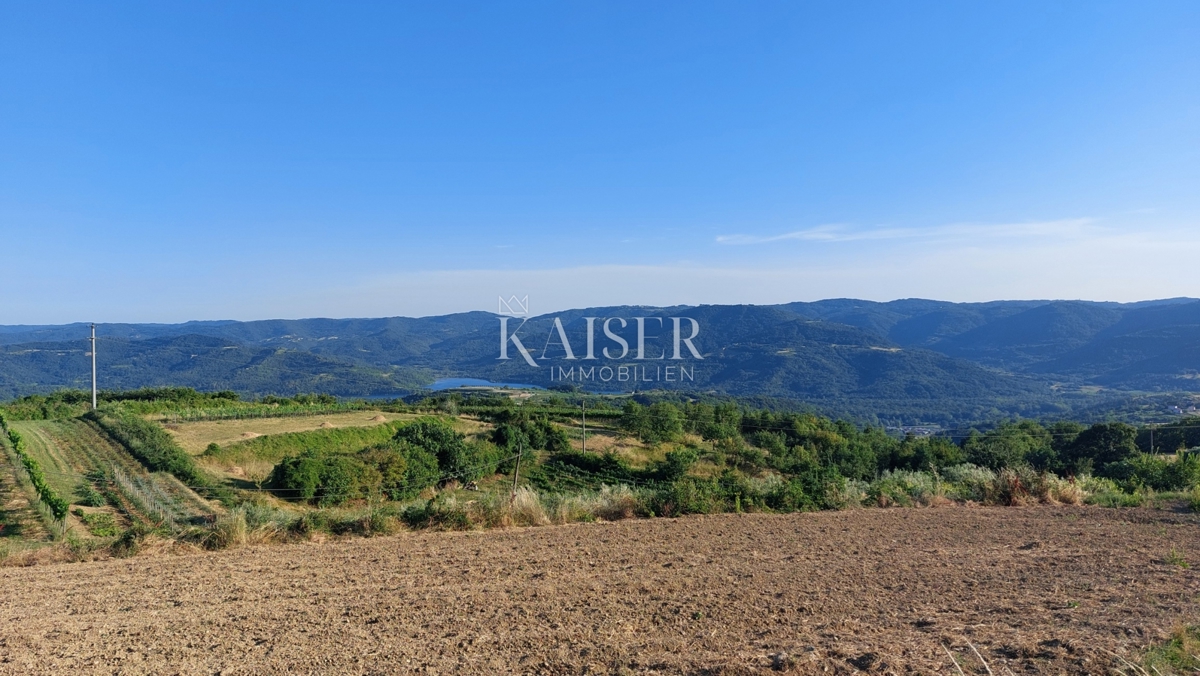 Istria, zona di Buzet - terreno agricolo 2,4 ha, possibilità di edificazione