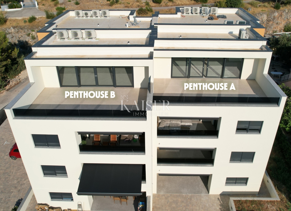 Sebenico, Žaborić Attico esclusivo con terrazza panoramica sul tetto