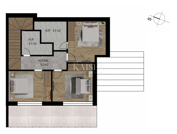 Crikvenica - casa bifamiliare 100m2 con piscina e vista mare