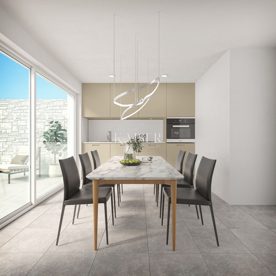 Crikvenica - casa bifamiliare 100m2 con piscina e vista mare