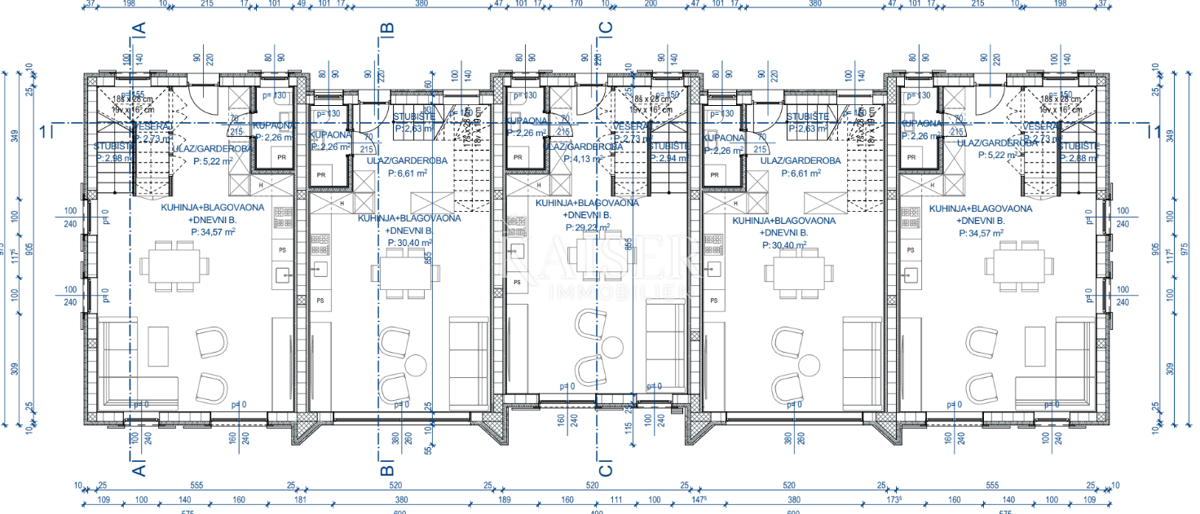 Istria - Parenzo, casa a schiera dall'aspetto moderno e rustico