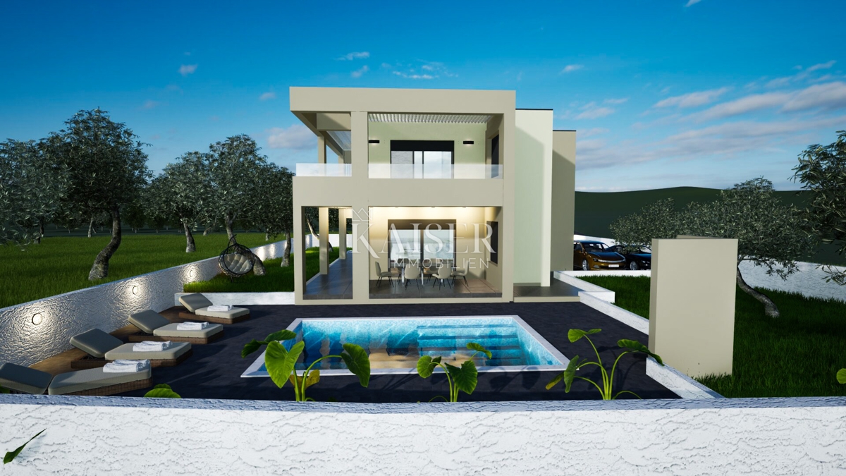 VODICE - VILLA DI LUSSO CON PISCINA E AMPIE TERRAZZE