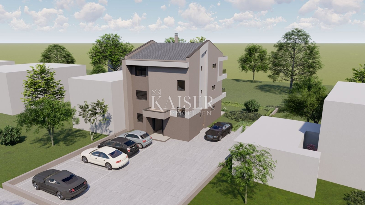 Fasana, Valbandon - appartamento con due camere da letto, nuova costruzione vicino al mare