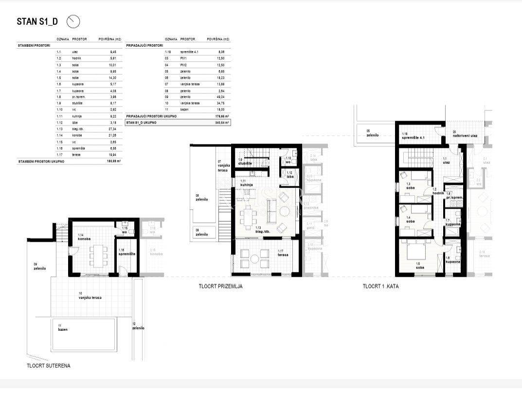 Appartamento Glavani, Kostrena, 165m2
