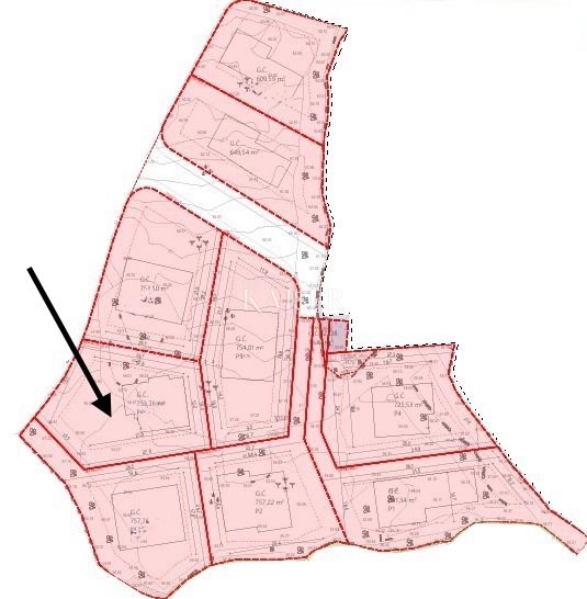 Isola di Krk, Krk, terreno edificabile con vista