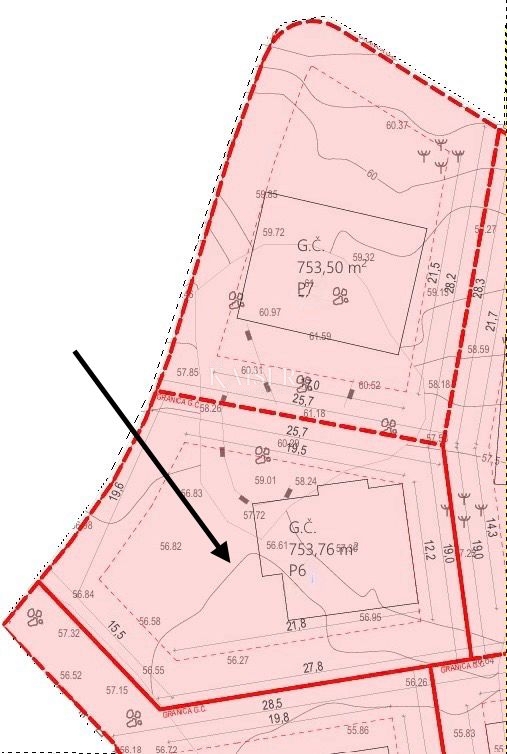 Isola di Krk, Krk, terreno edificabile con vista