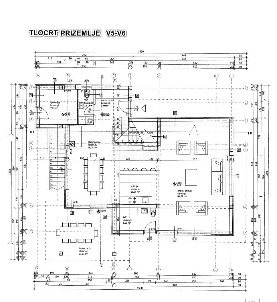 Casa Debeljak, Sukošan, 1.630m2