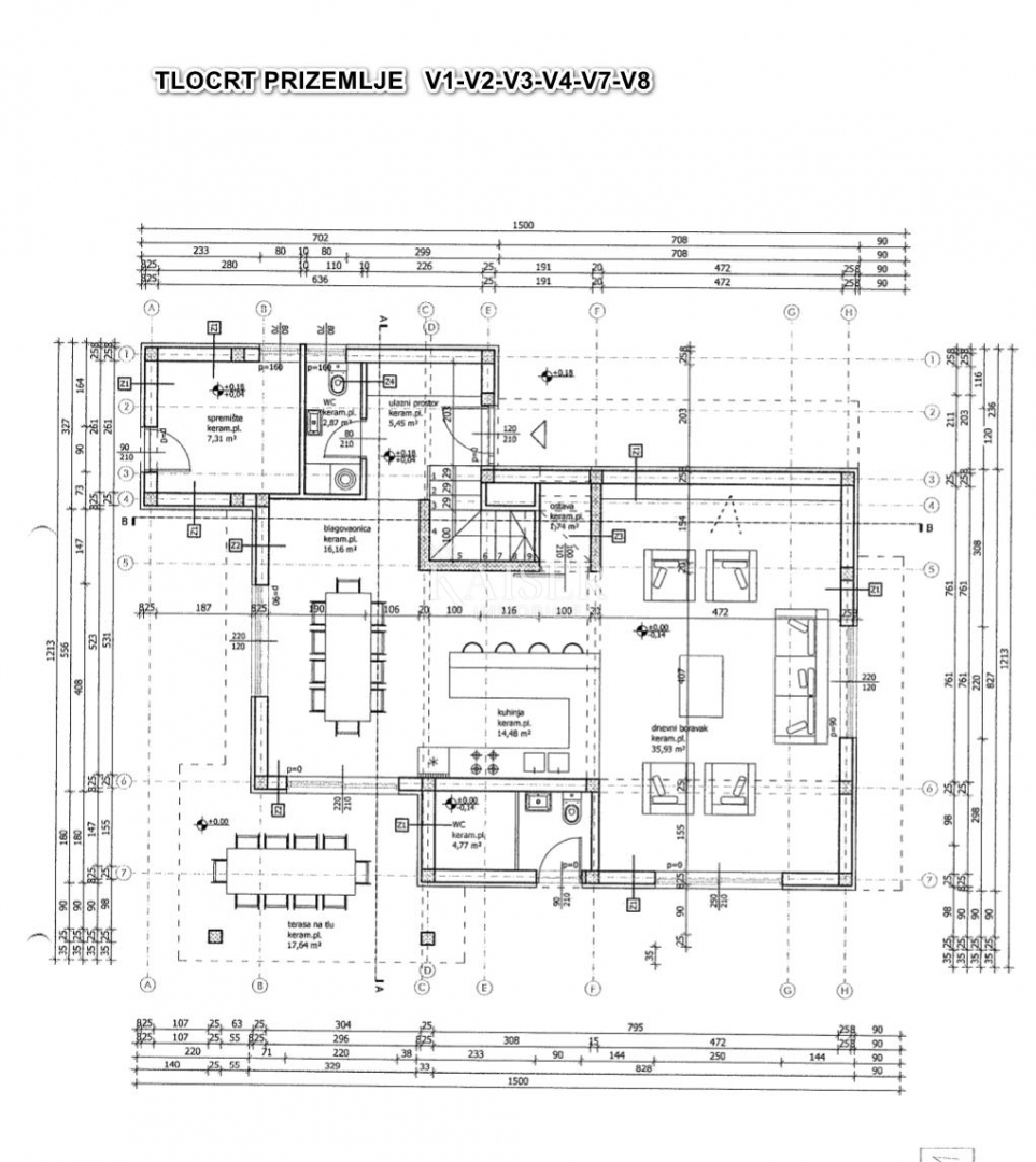Casa Debeljak, Sukošan, 1.630m2