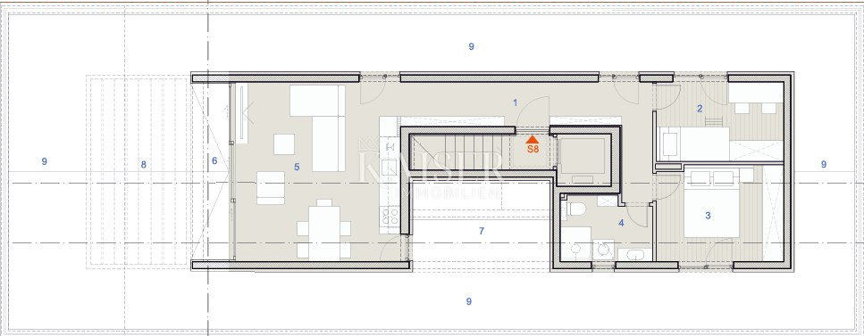 Kaštel Sućurac, Spalato - Esclusivo attico S8 con due camere da letto e vista panoramica sul mare, prima fila al mare