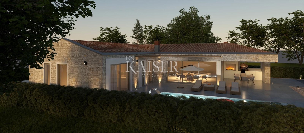 Istria - Visignano, moderna casa a un piano con piscina