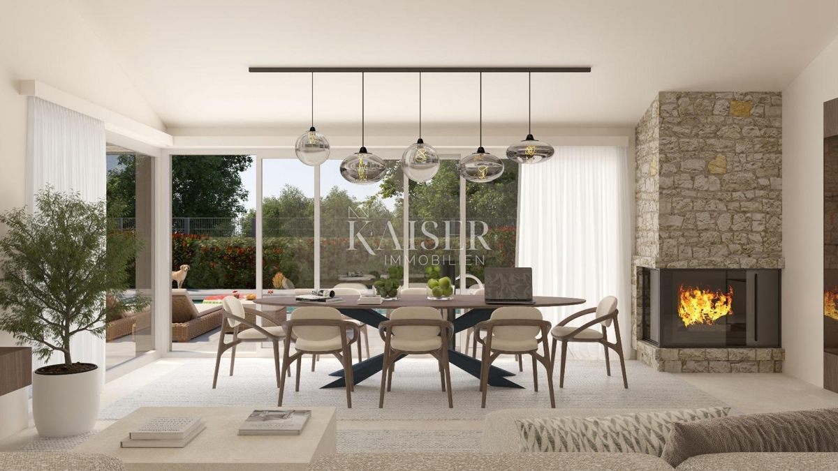 Istria - Visignano, moderna casa a un piano con piscina