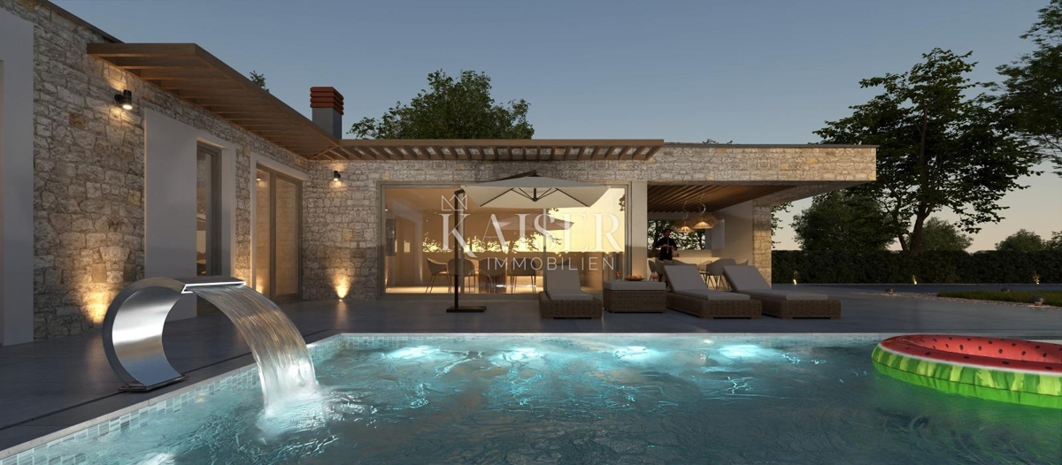 Istria - Visignano, moderna casa a un piano con piscina