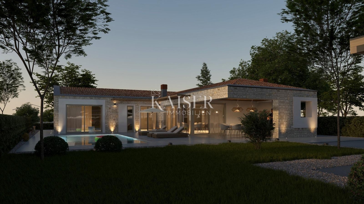 Istria - Visignano, moderna casa a un piano con piscina