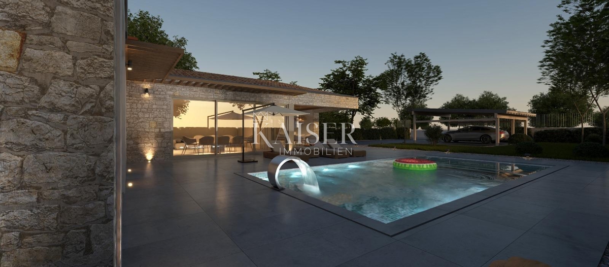 Istria - Visignano, moderna casa a un piano con piscina