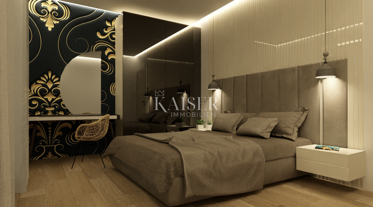 Opatija-Ičići, esclusivo appartamento con tre camere da letto, giardino privato e vista panoramica sul mare