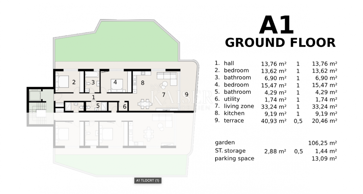 Opatija-Ičići, esclusivo appartamento con tre camere da letto, giardino privato e vista panoramica sul mare