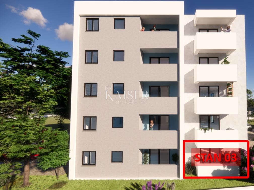 Istria, Pola - appartamento con due camere da letto di 54 m2 in un nuovo edificio