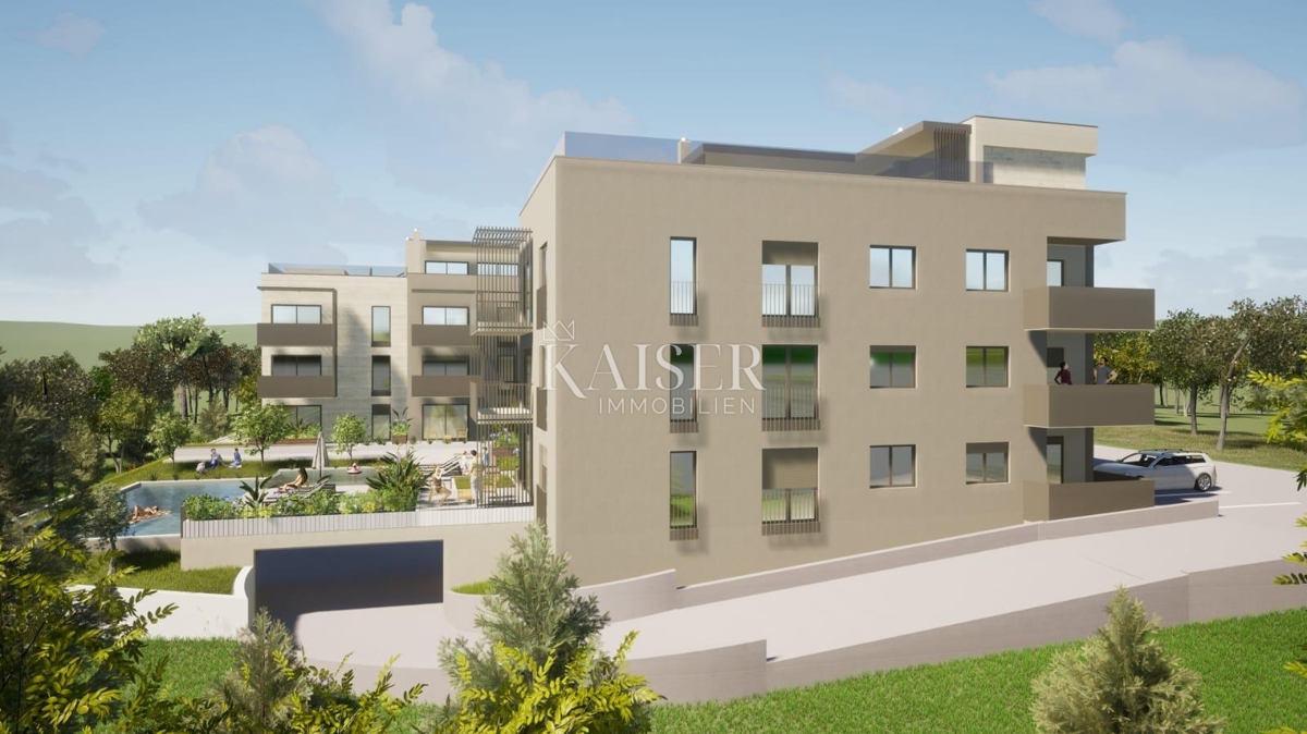 Istria - Parenzo, attico con piscina e ascensore, 3 camere da letto