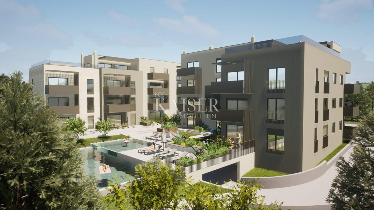 Istria - Parenzo, attico con piscina e ascensore, 3 camere da letto