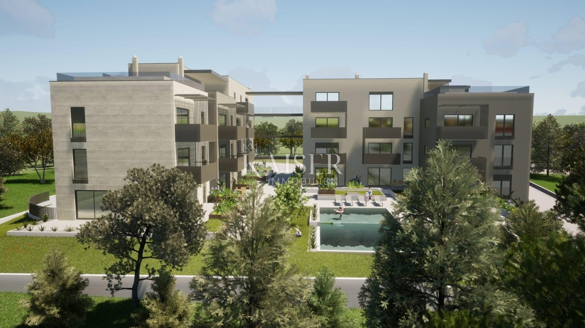 Istria - Parenzo, attico con piscina e ascensore, 3 camere da letto