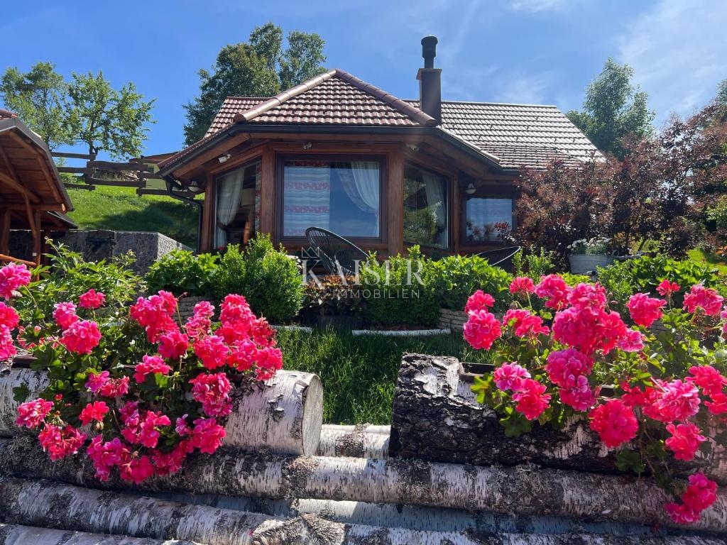 Ravna Gora, Kupjak - lussuosa villa in legno con piscina e centro benessere