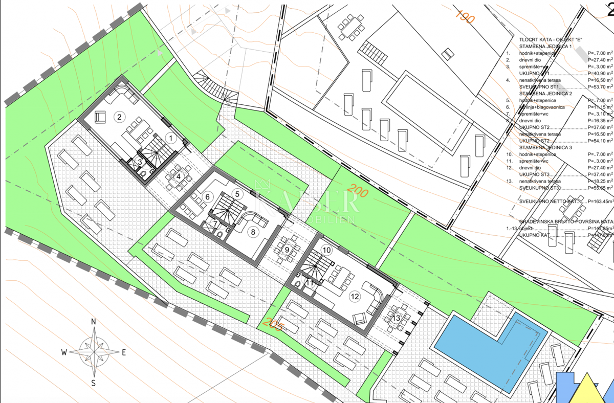 Riviera di Opatija - terreno attraente con permesso per un progetto residenziale
